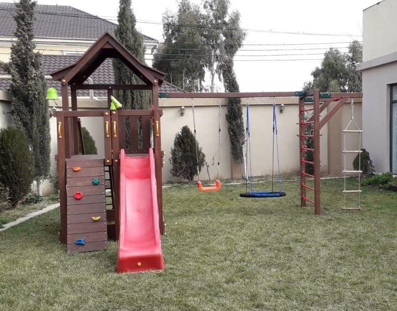 taxta oyun kompleksi Pagoda(P120)+Swing+Turnik